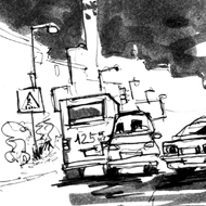 Moscow in Sketches by Zhenya Vasiliev
